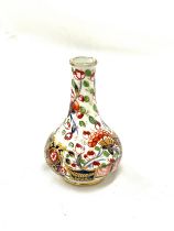 Early Royal Crown Derby Miniature rose Vase, height 4 inches