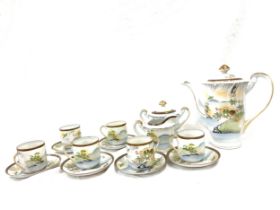 9 Place setting Japanese hand painted coffee set