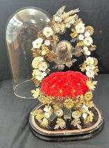 Antique French Martiage Dome overall height approx 19.5 inches tall