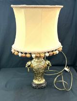 Brass oriental lamp overall height 24 inches tall- untested