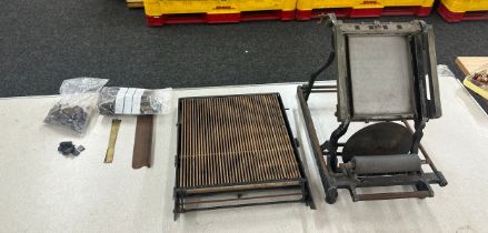 Vintage ashlock printing machine and accessories