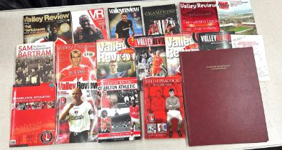 Selection of Charlton Athletic books to include signed Keith Peacock autobiography etc