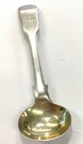 Silver hallmarked mustard spoon, please refer to images.