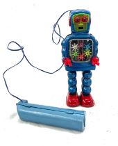 Vintage Japanese tin robot, good condition untested