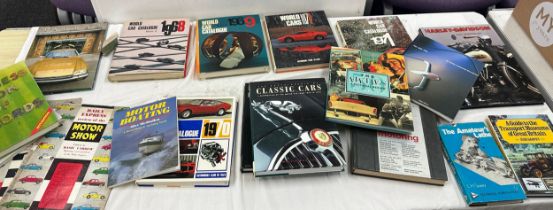 Large selection of books includes motor books, cars etc