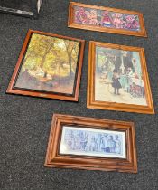 4 Framed prints largest measures approimately 29 inches tall 24 inches wide