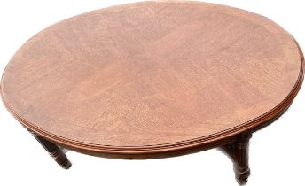 Mahogany regency style coffee table measures approximately 16 inches tall 44 inches wide 30 inches