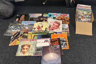 Large selection of LPs records to include classical, musical, country and western etc