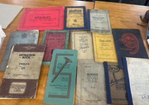 Selection of vintage books to include Wolseley, Riley car books etc