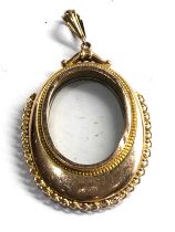 9ct gold vintage oval double sided locket (4.5g)