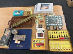 Selection of miscellaneous includes cars, lighters, music stand etc