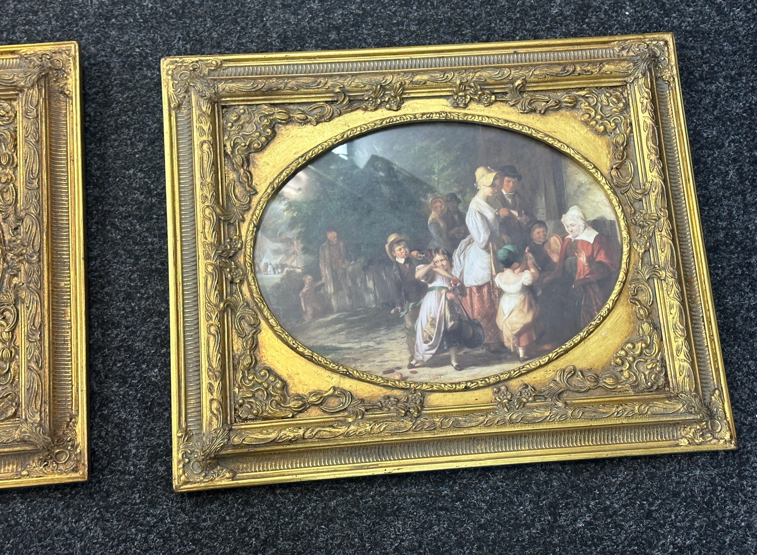 Pair of gilt framed prints measures approximately 22 inches by 18 inches - Bild 3 aus 3