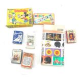 Vintage card games includes mickey mouse/ noddy, jaques etc