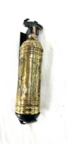 Vintage Junior Pyrene brass fire extinguisher, approximate length 11 inches