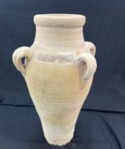 Terracotta vase height approximately 18 inches tall