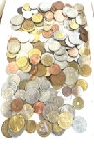 Large selection of assorted coins and bank notes