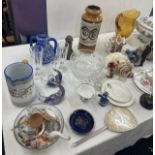 Large selection of miscellaneous includes pottery, glassware, vase etc