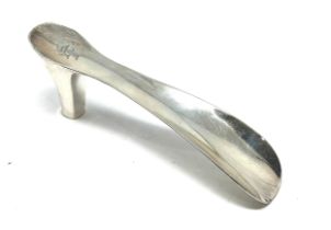 Novelty Goldemann 835 silver shoe horn designed as a shoe measures approx 16.5cm long weight 62g