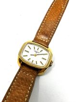 LONGINES Vintage Ladies Gold Tone Wristwatch Hand-wind WORKING