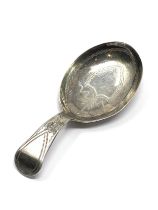 Antique georgian silver tea caddy spoon
