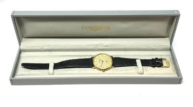 LONGINES PRESENCE Gents Gold Tone Wristwatch Quartz WORKING Boxed