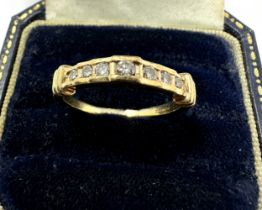 9ct Gold Diamond Ring 0.25ct diamonds weight 3g