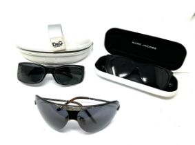 Dolce & Gabbana Mark jacobs & valentino sunglasses Items are in previously owned condition Signs