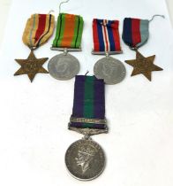 GV.1 G.S.M - Palestine - WW.2 Medal Group. Inc. Africa Star Etc. G.S.M Named. 6912147 RFmn. C.