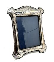 Large vintage silver picture frame measures approx 31cm by 24cm