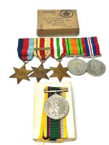 WW.2 - ER.II Officers Medal Group & Boxes Inc. Mounted 1st Army Group & Cadet Forces Medal Named.