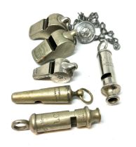 6 x Whistles Inc ARP - L.N.E.R - Air Ministry Etc.