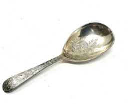 Antique silver tea caddy spoon