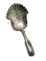 Georgian silver tea caddy spoon