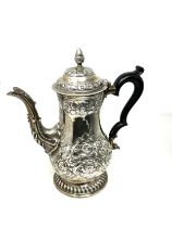 Antique Georgian silver coffee pot London silver hallmarks weight 734g