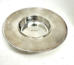 Vintage Dupont silver plated ashtray measures approx 17cm dia