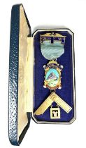 Boxed Silver Masonic Jewel Lodge No. 6406