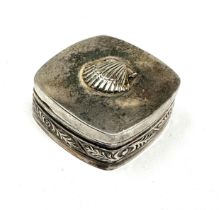 Silver hallmarked pill box