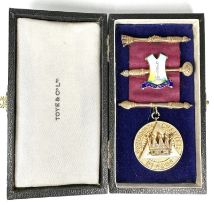 Boxed Silver Masonic Jewel Portsdown Chapter