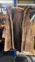 2 Ladies vintage fur coats, one marked by Mar Barry of New Bond Street