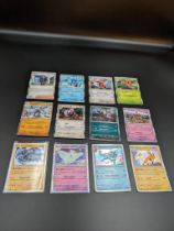 Set of 12 Holo Pokemon Cards (151 Series), Excellently Preserved in Sleeves.