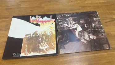 Two Led Zepplin records includes K40037 stereo and in through the out door ssk 59410