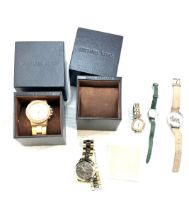 Selection of wristwatches includes michael kors, radley watches etc, all untested