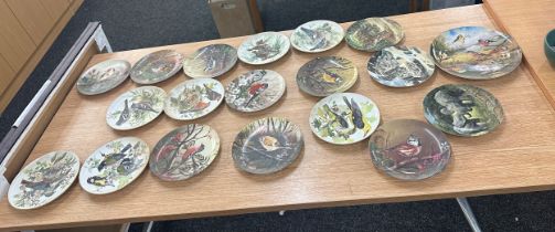 Selection of Bird scene collectors plates