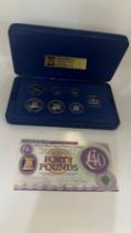 Cased Pobjoy mint coin cet with certificate