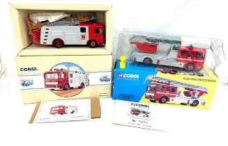 Boxed Corgi Classic west Yorkshire FB AEC turntable ladder 22001, Corgi AEC Pumper Hertfordshire