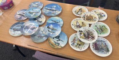 Selection of coalport aircraft collectors plates