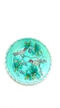 Vintage George Schminder german majolica plate 8 inches diameter