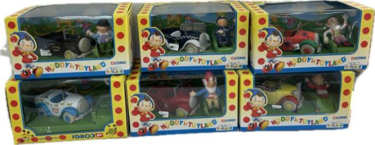 Selection of 6 boxed Corgi Blytons Toyland collectors cars to include Gobbo, Mr Milko, Mr Sparks,