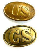 US American Civil War Union Confederate Army Uniform Belt Buckle, CS belt buckle