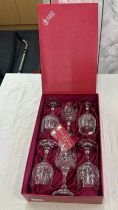 Set of 6 Schott Zwiesel Germany wine glasses in original box